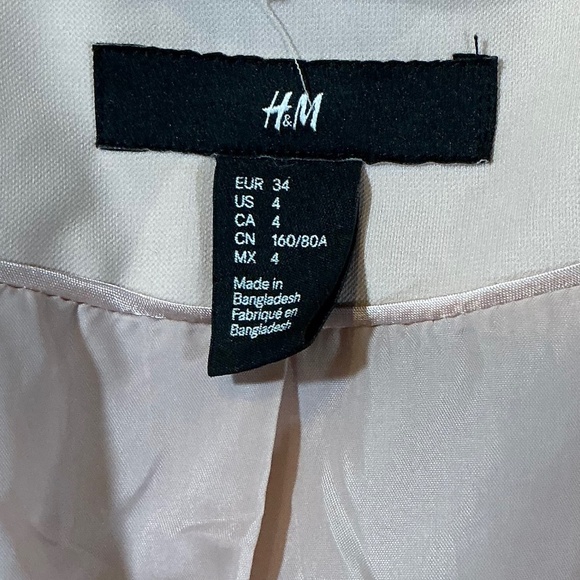 H&M Open Front Blush Blazer Women’s Size 4 - Picture 5 of 5